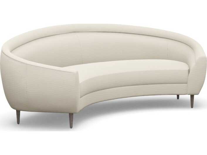 Interlude Home Capri Pearl Icy Grey White Upholstered Sofa