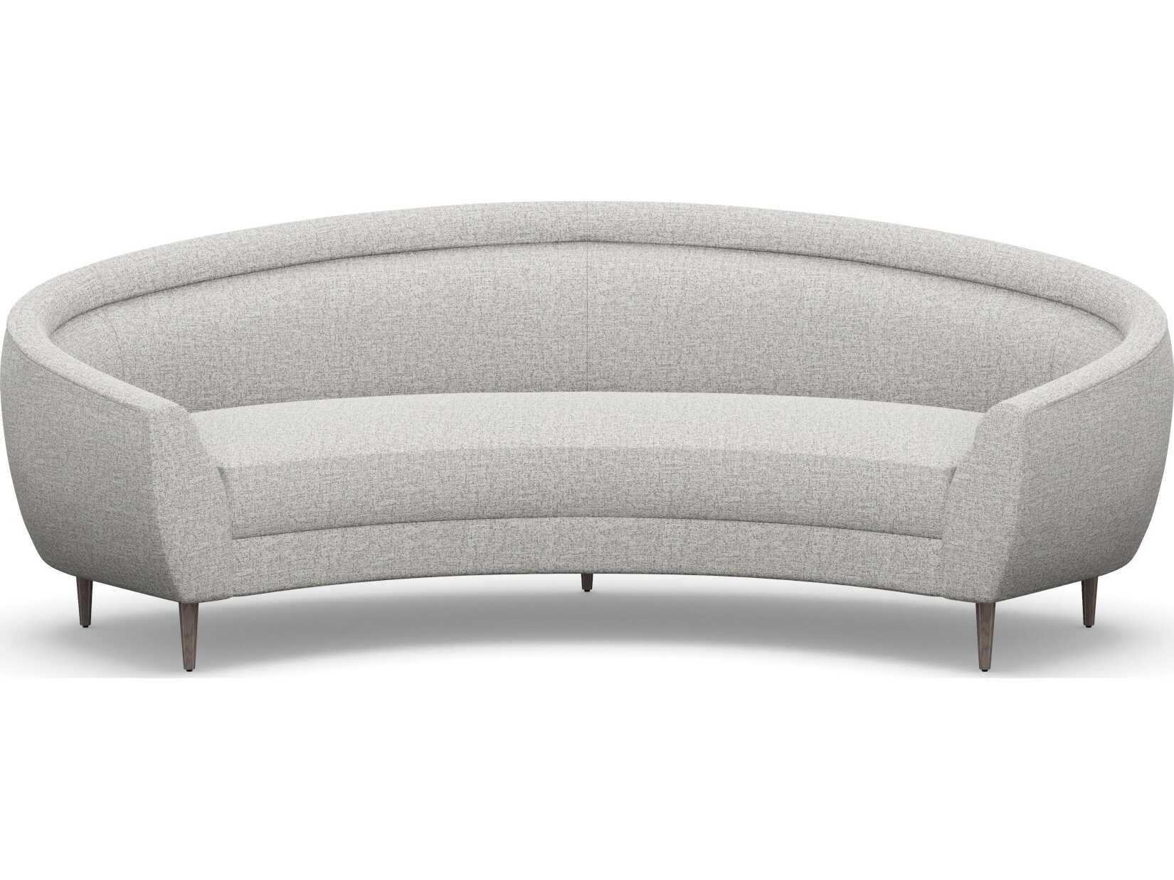 Interlude Home Capri Storm Light Grey Upholstered Sofa