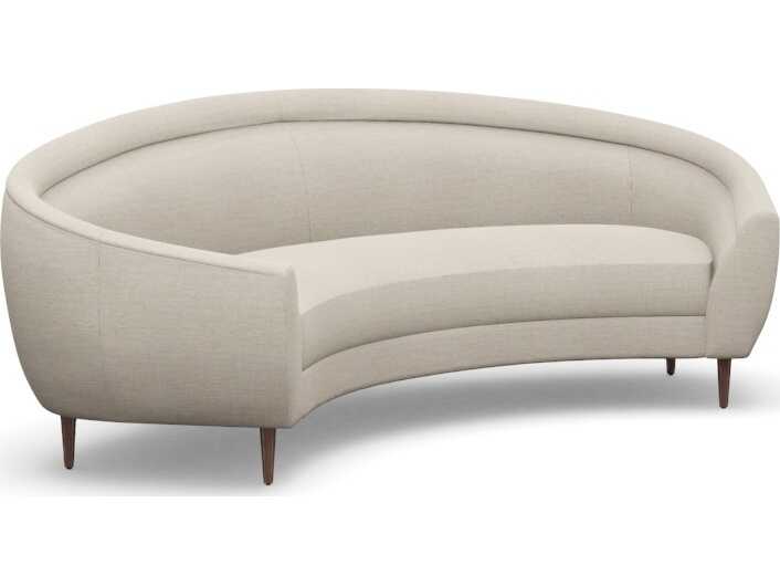 Interlude Home Capri Bluff Walnut Beige Upholstered Sofa