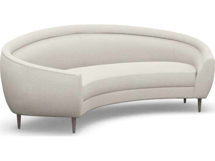 Interlude Home Capri Cameo Icy Grey Cream Upholstered Sofa