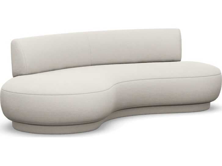 Interlude Home Nuage Cameo Cream Upholstered Sofa