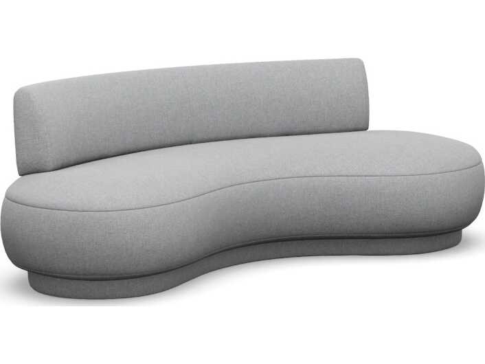 Interlude Home Nuage Pure Grey Upholstered Sofa