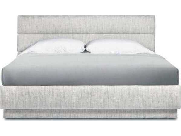 Interlude Home Hawthorne Beach Heather Gray Upholstered Queen Platform Bed