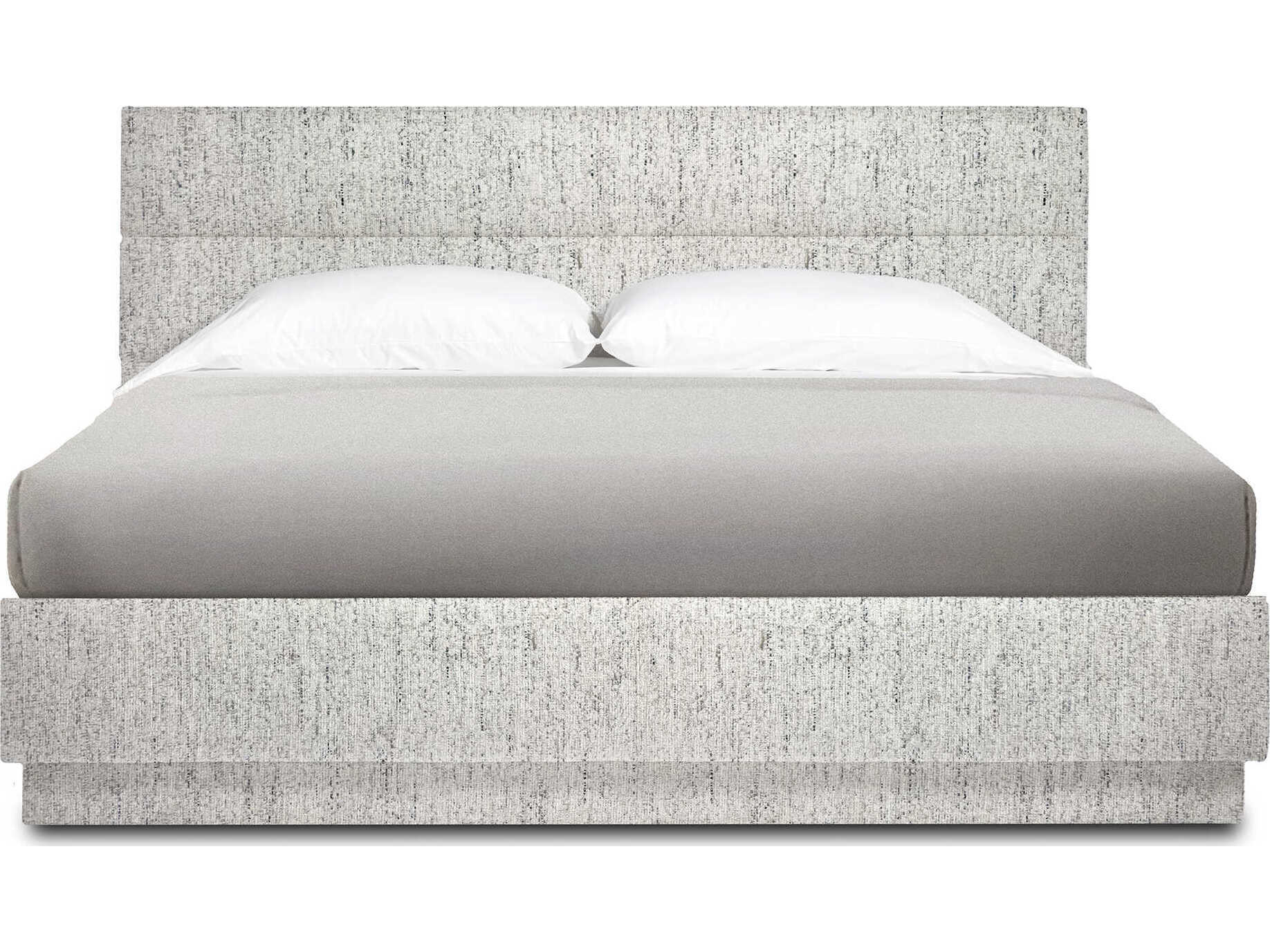 Interlude Home Hawthorne Maya Jade Gray Upholstered King Platform Bed