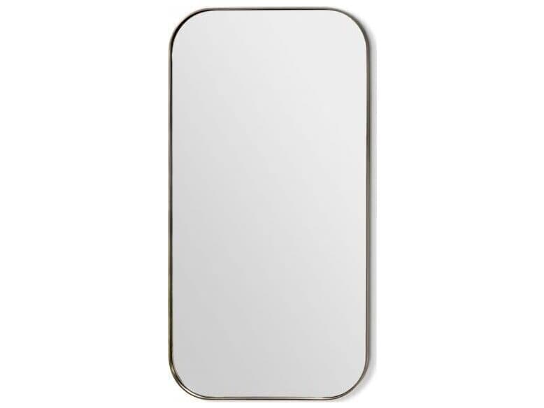 Interlude Home Aalina Brushed Brass Wall Mirror Rectangular