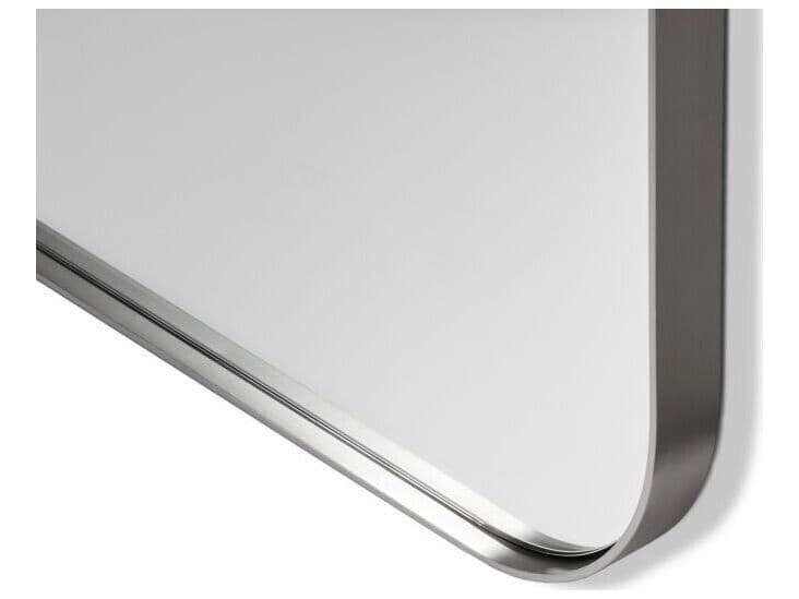 Interlude Home Aalina Brushed Nickel Floor Mirror Vertical