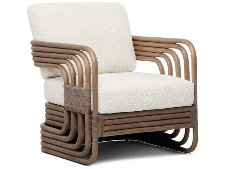 Interlude Home Orchid Lounge Chair - Grey