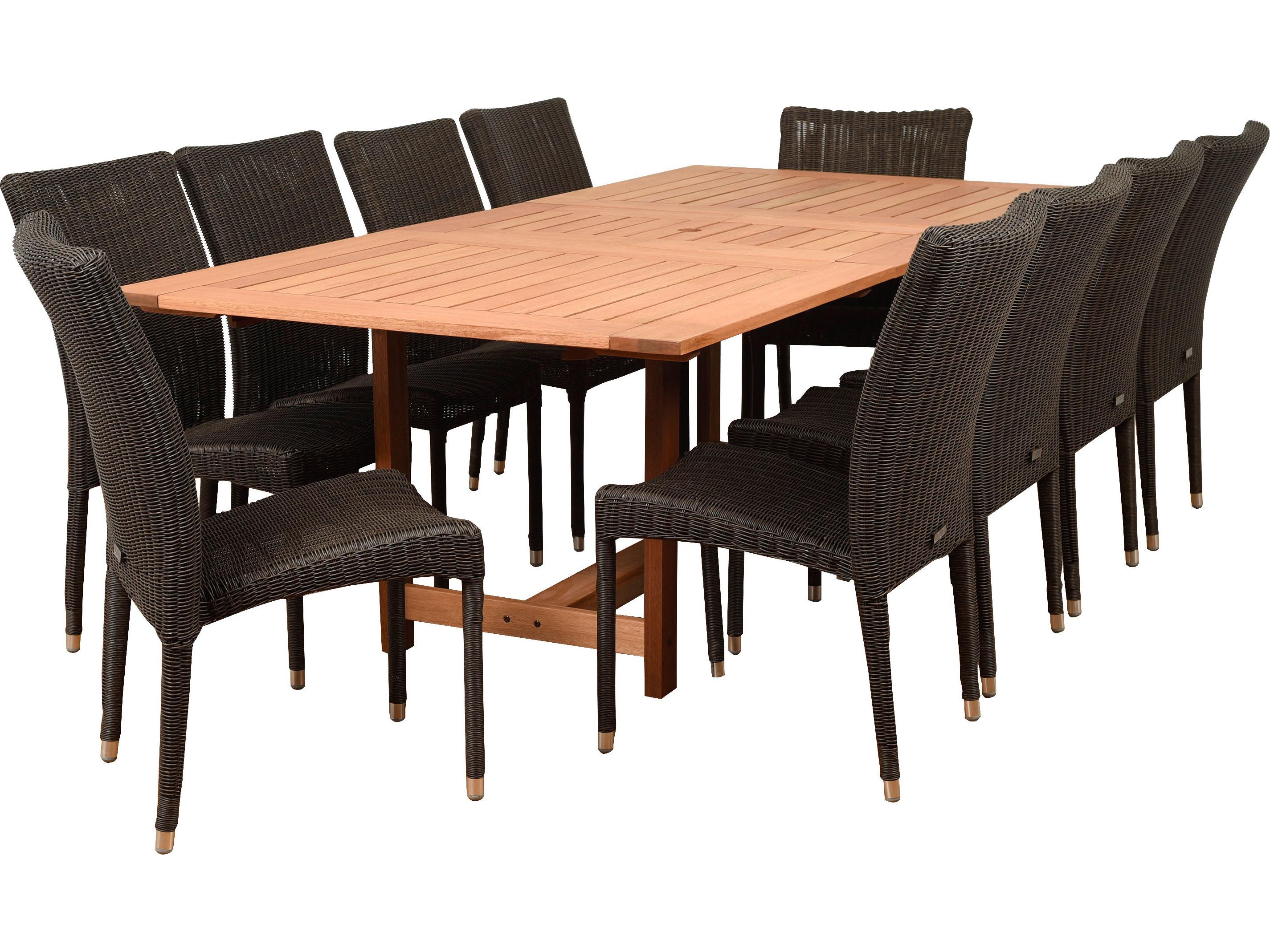 International Home Miami Amazonia Catania 11 Piece Rectangular Patio Dining Set