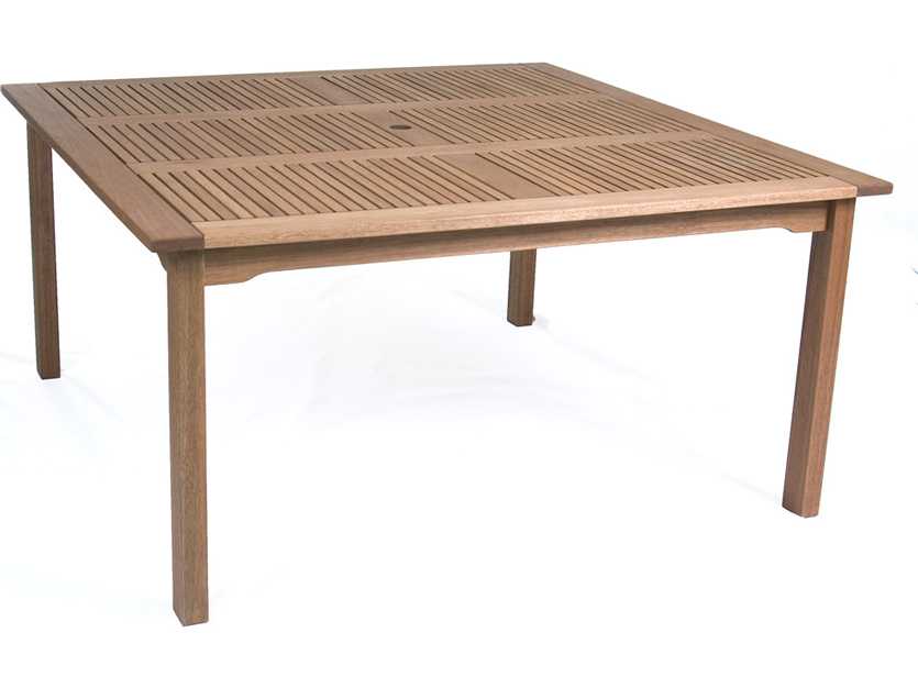 International Home Miami Amazonia Eucalyptus Square Nine piece Outdoor Patio Dining Set