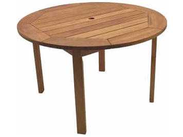 International Home Miami Amazonia Eucalyptus Round Five Piece Milano Outdoor Dining Set