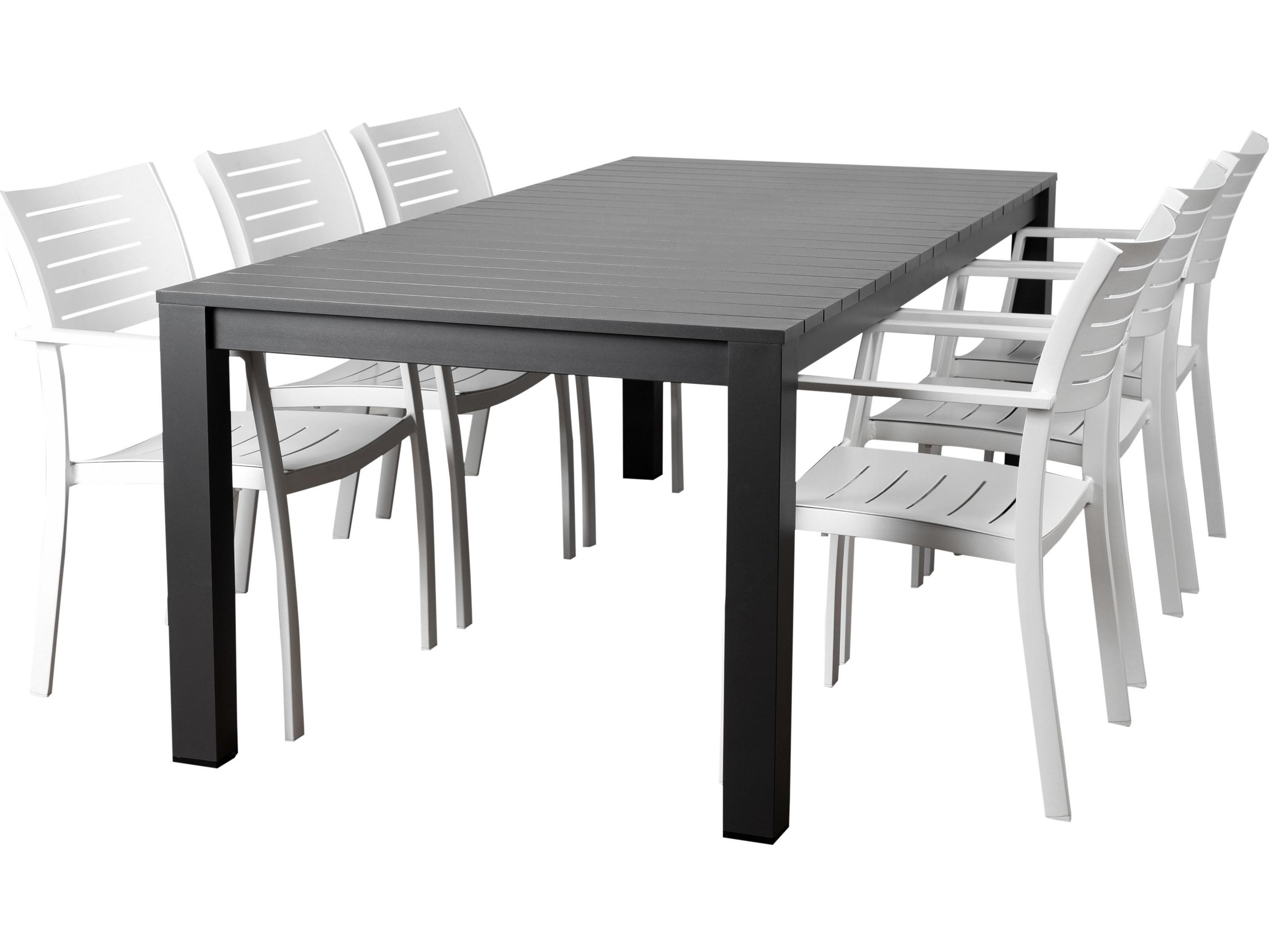 International Home Miami Atlantic Noordam 7 Piece Rectangular Outdoor Dining Set