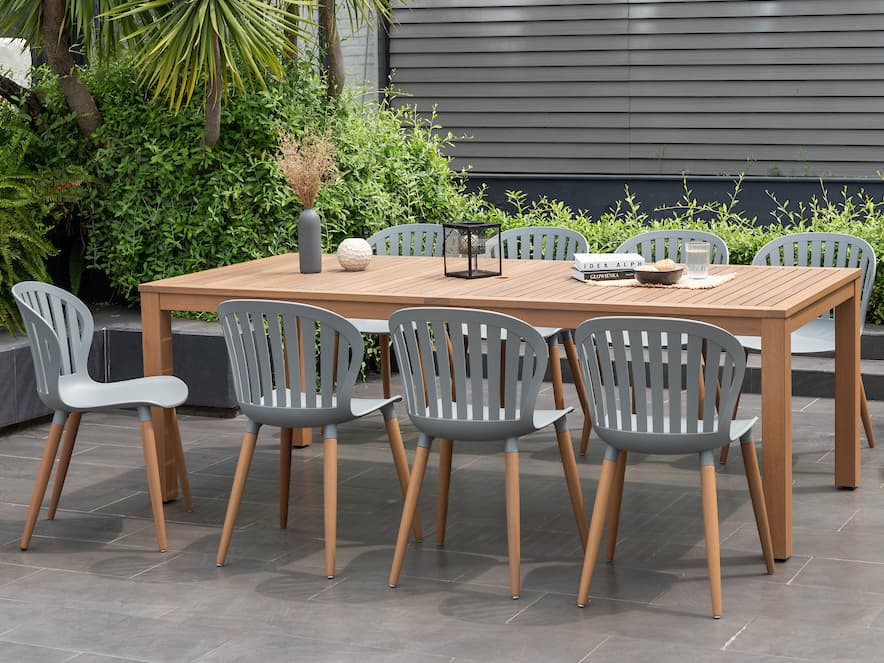 International Home Miami Amazonia Wood Patio Dining Set