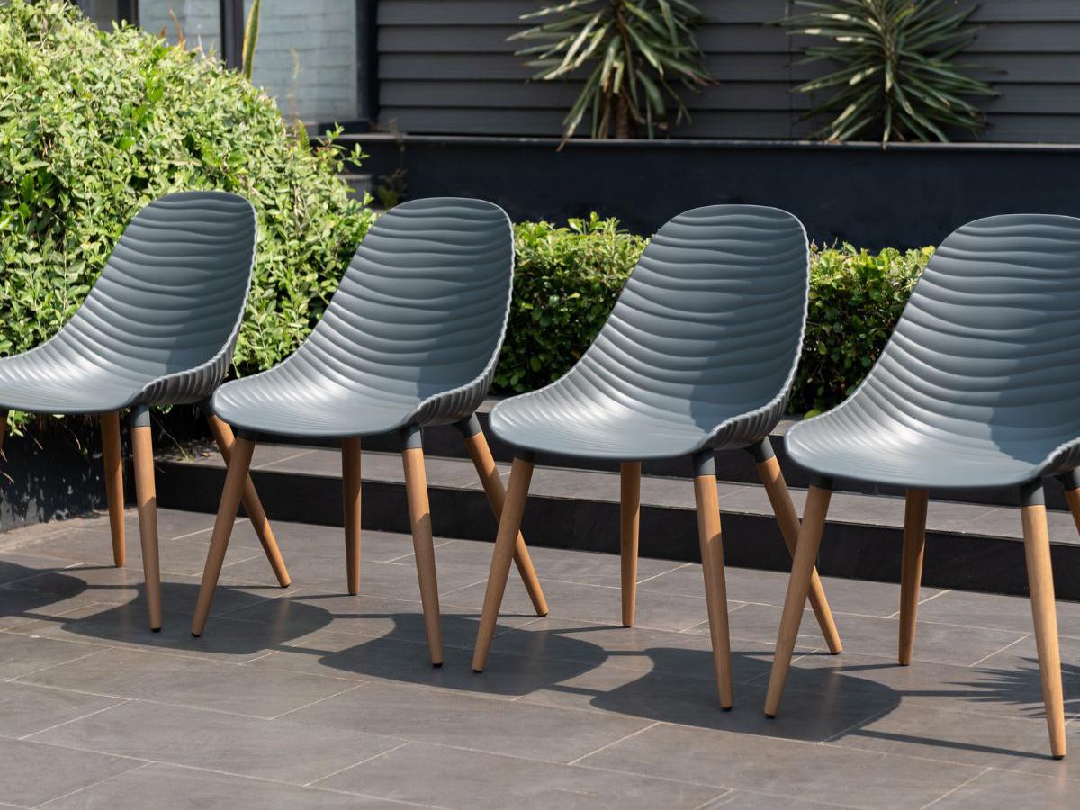 International Home Miami Amazonia Teak Outdoor Dining Set