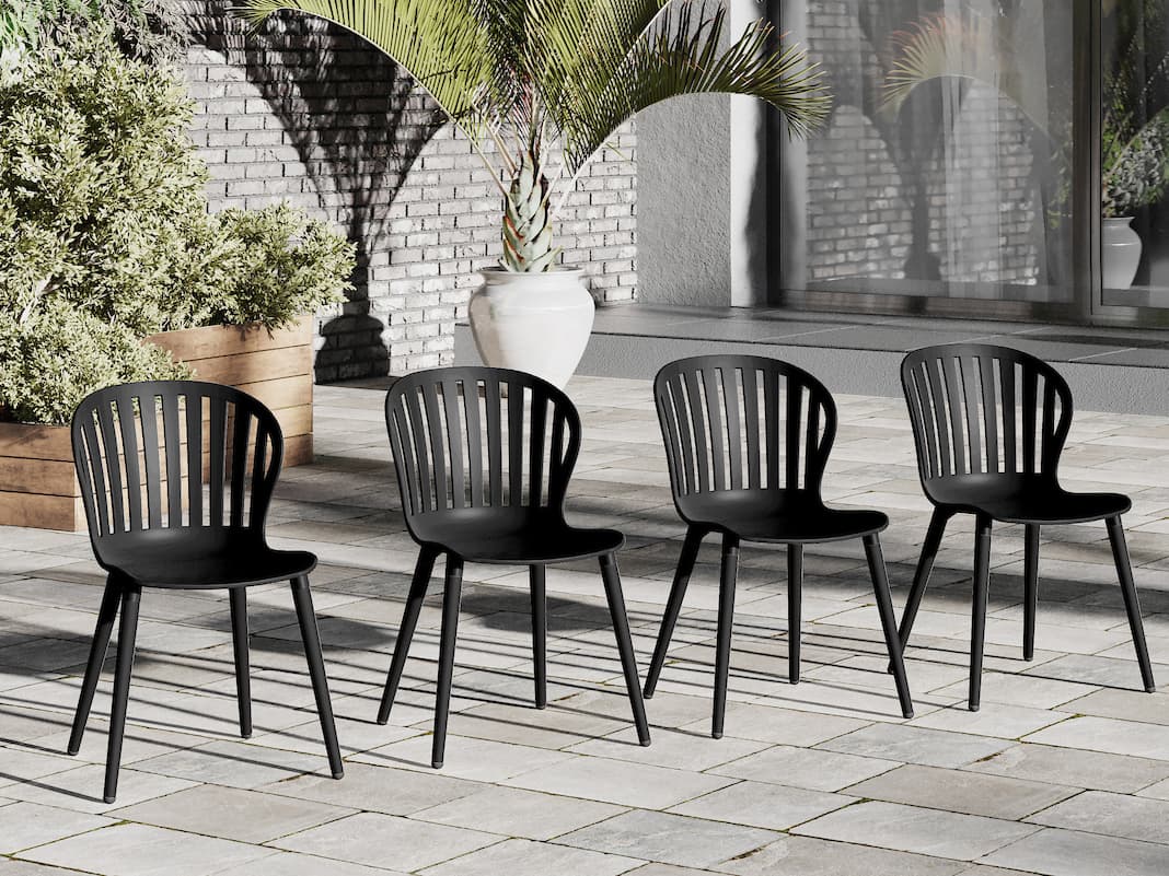 International Home Miami Amazonia Teak Outdoor Patio Dining Set