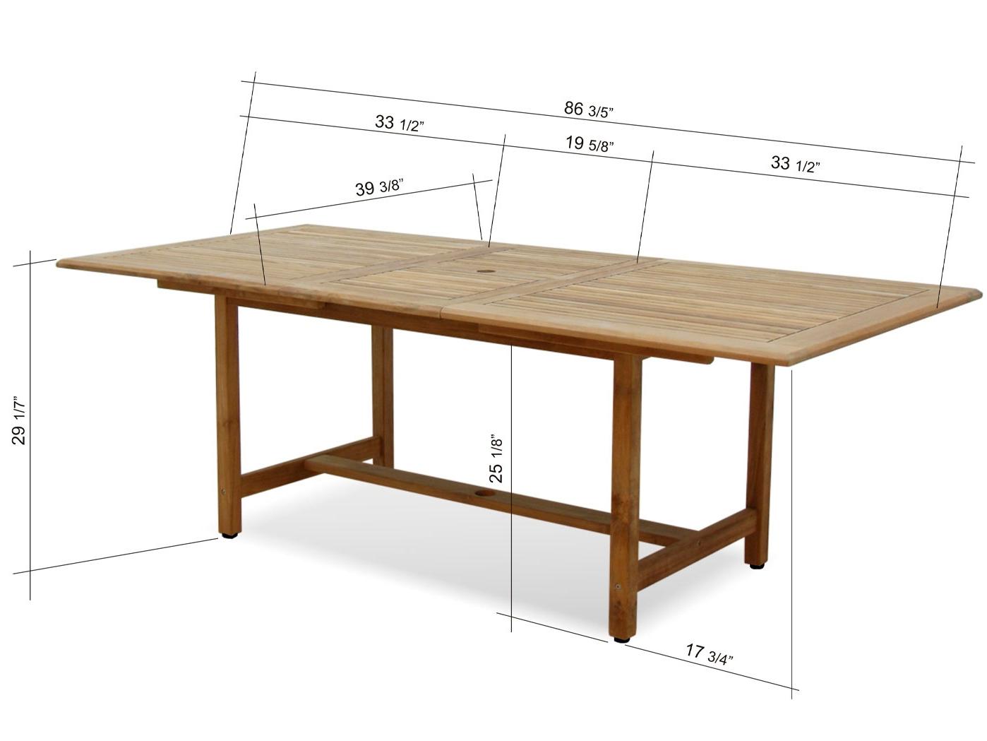 International Home Miami Amazonia Teak Patio Dining Set