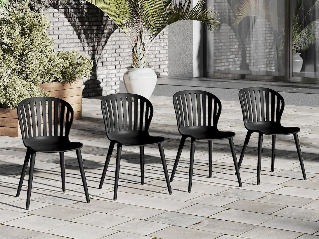 International Home Miami Amazonia Wood Outdoor Patio Dining Set