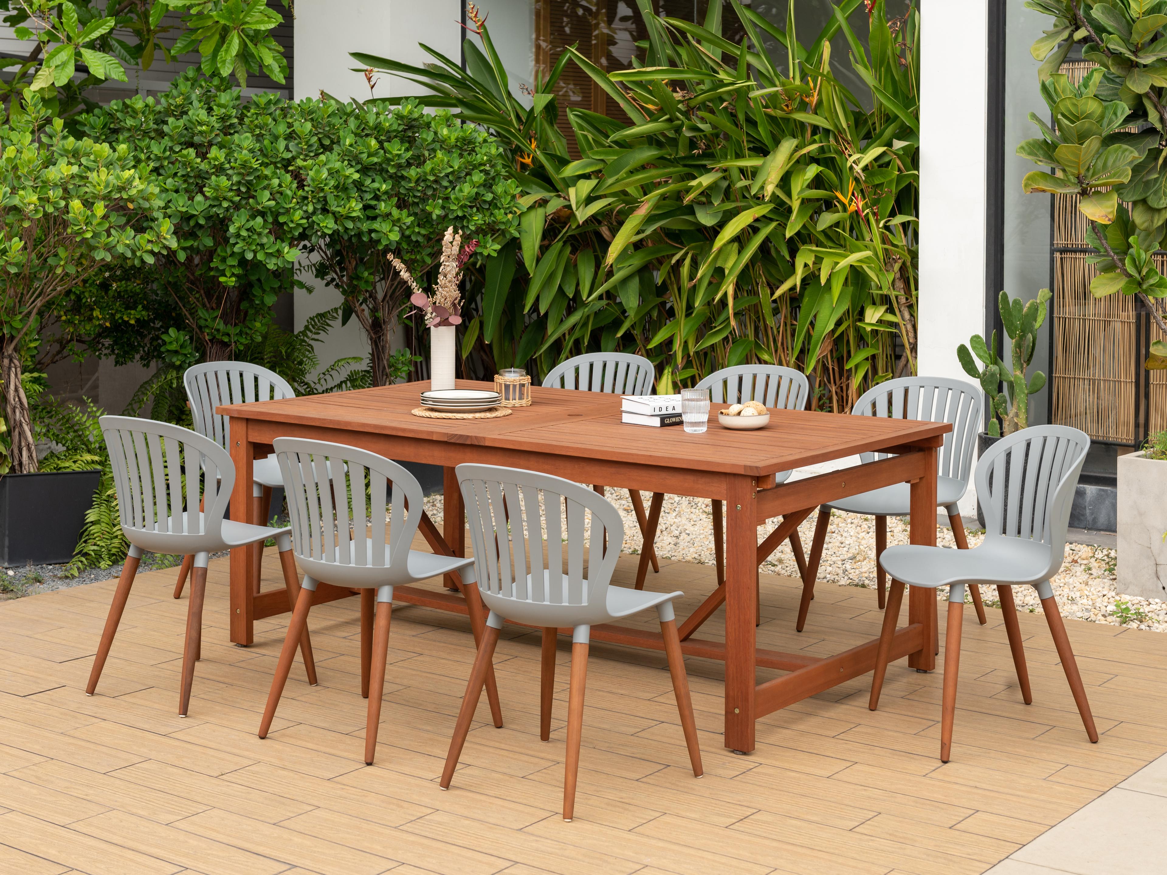 International Home Miami Amazonia Wood Patio Dining Set