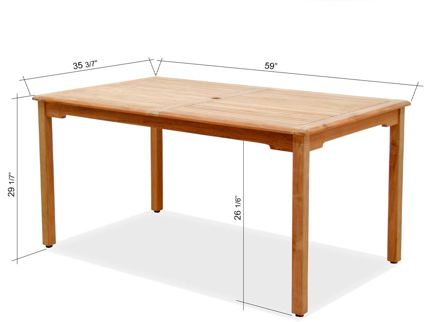 International Home Miami Amazonia Teak Outdoor Dining Set