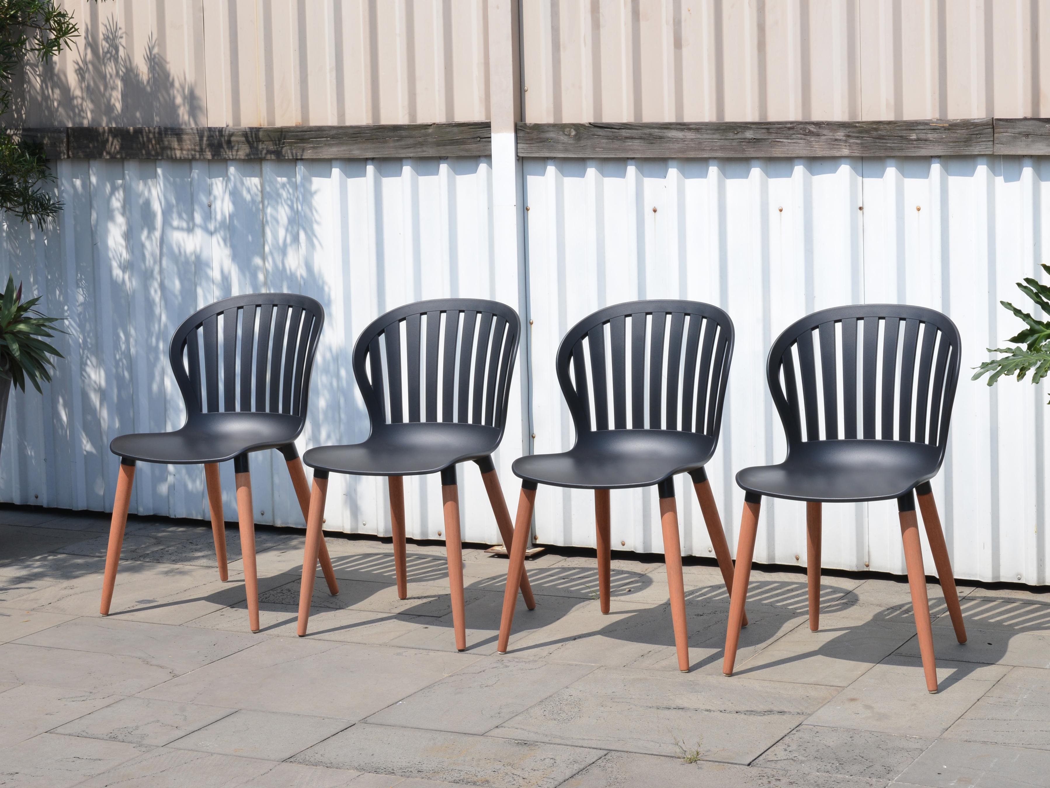 International Home Miami Amazonia Teak Outdoor Patio Dining Set