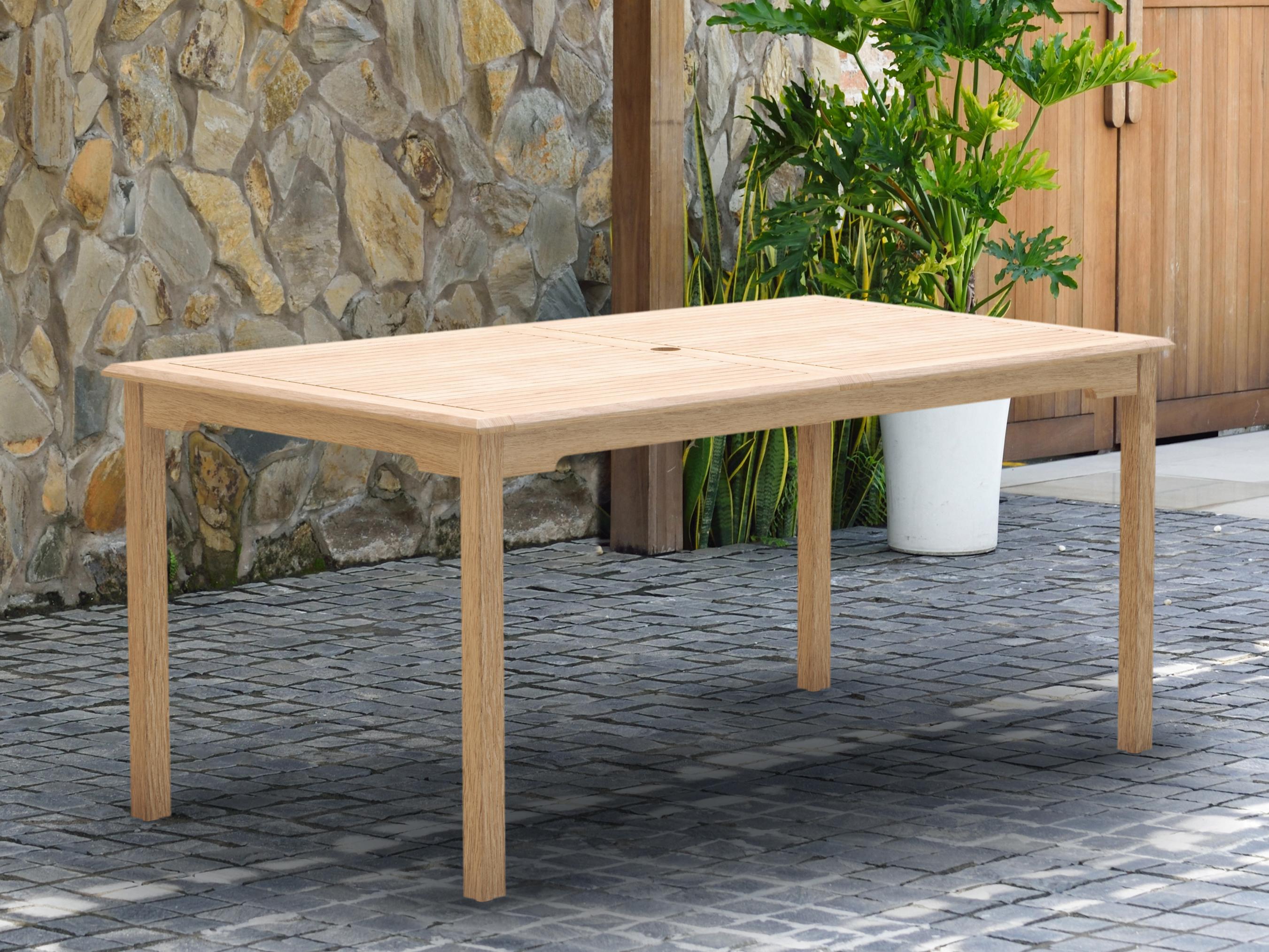 International Home Miami Amazonia Teak Patio Dining Set