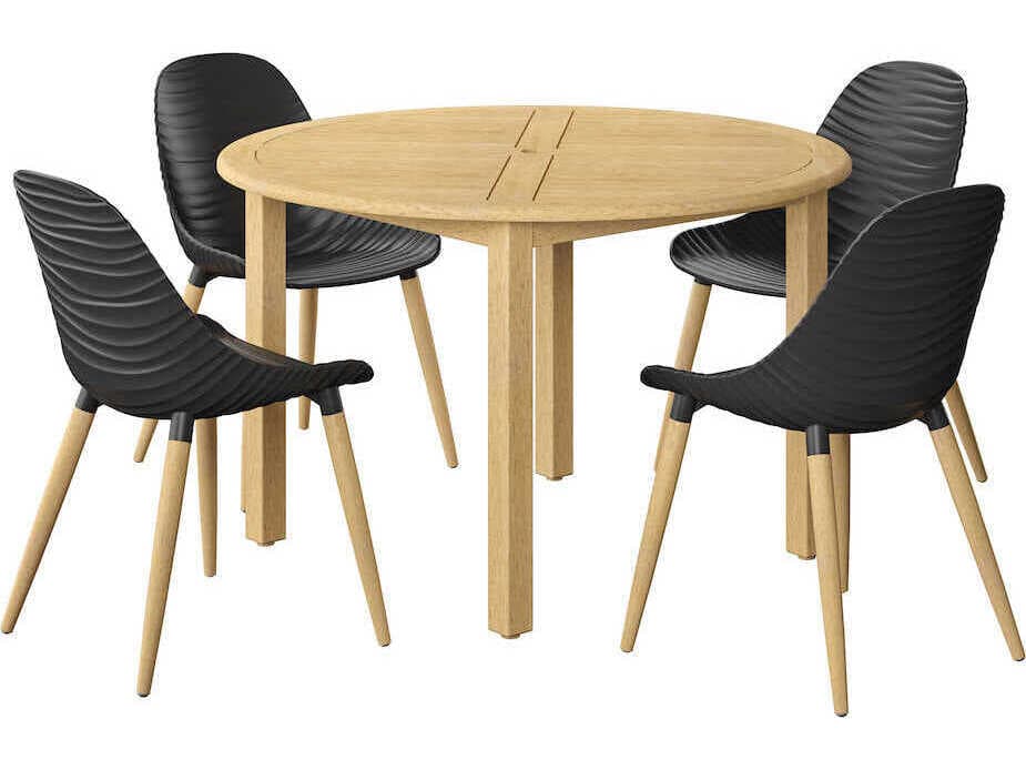 International Home Miami Amazonia Teak Outdoor Dining Set