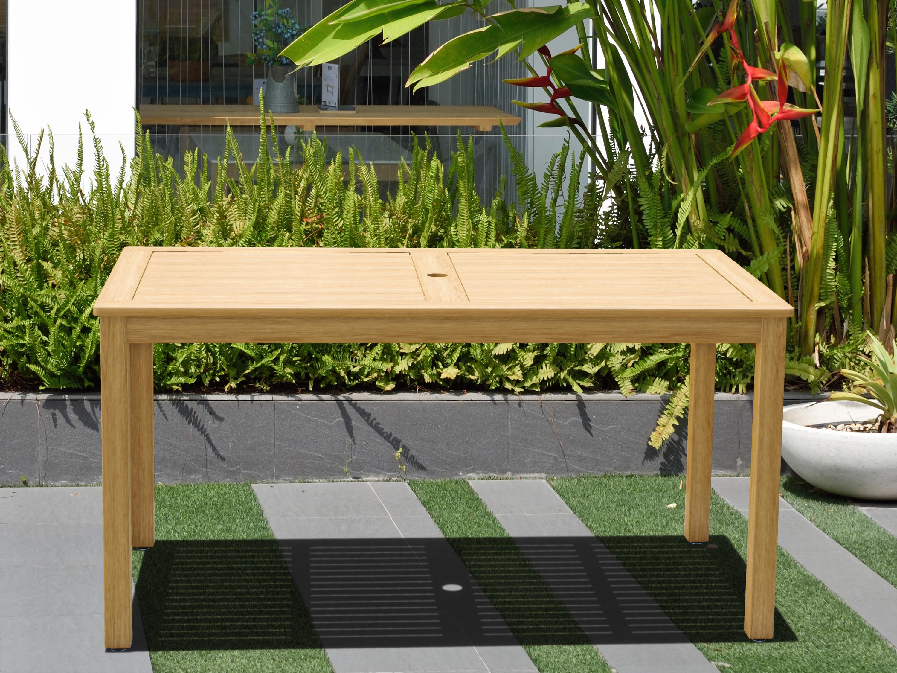 International Home Miami Amazonia Teak Outdoor Patio Dining Set