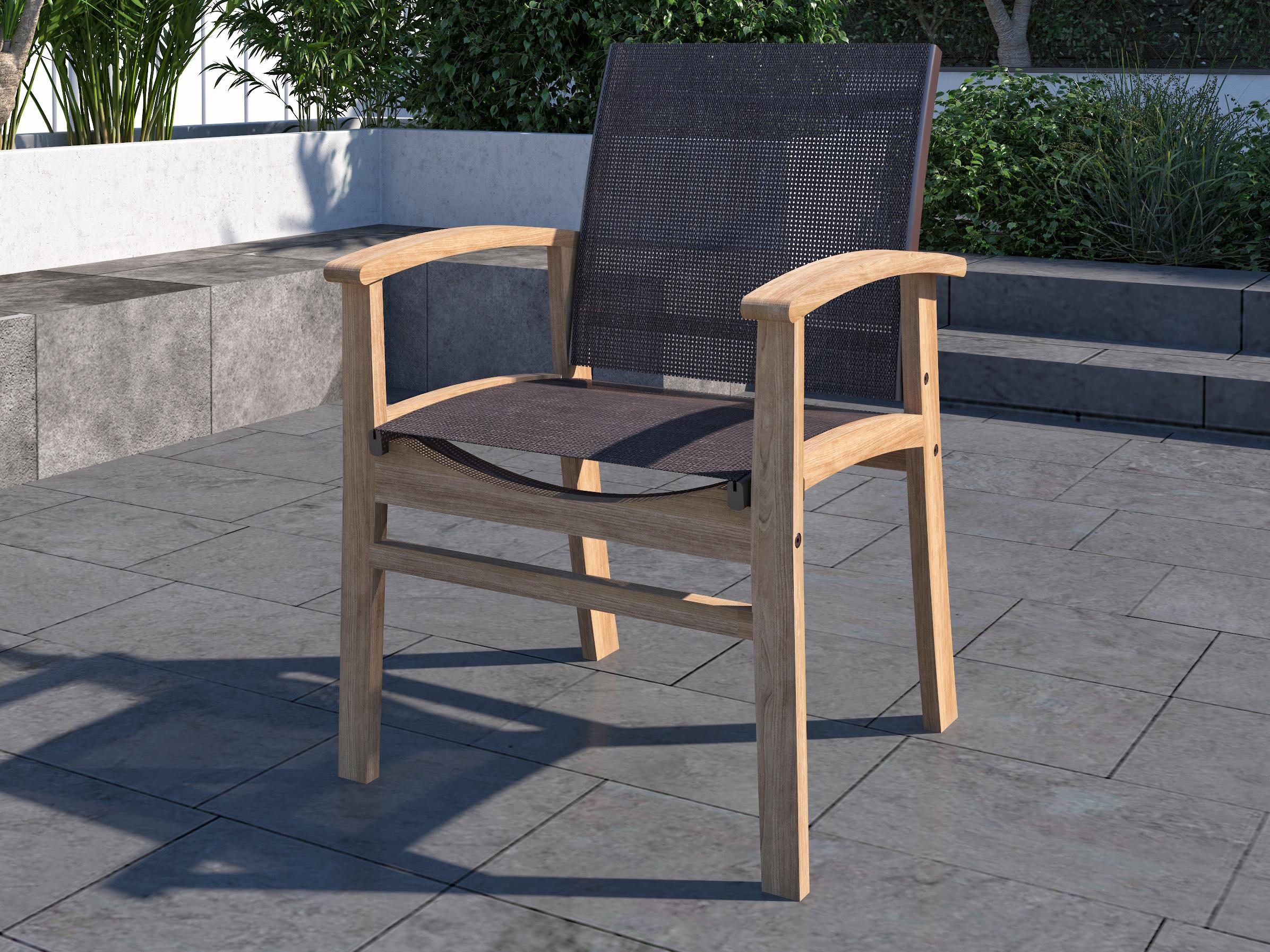 International Home Miami Amazonia Teak Outdoor Patio Dining Set