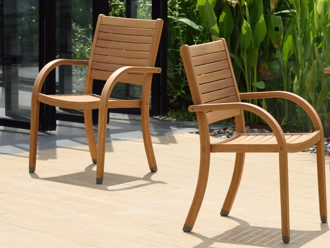 International Home Miami Amazonia Teak Patio Dining Set