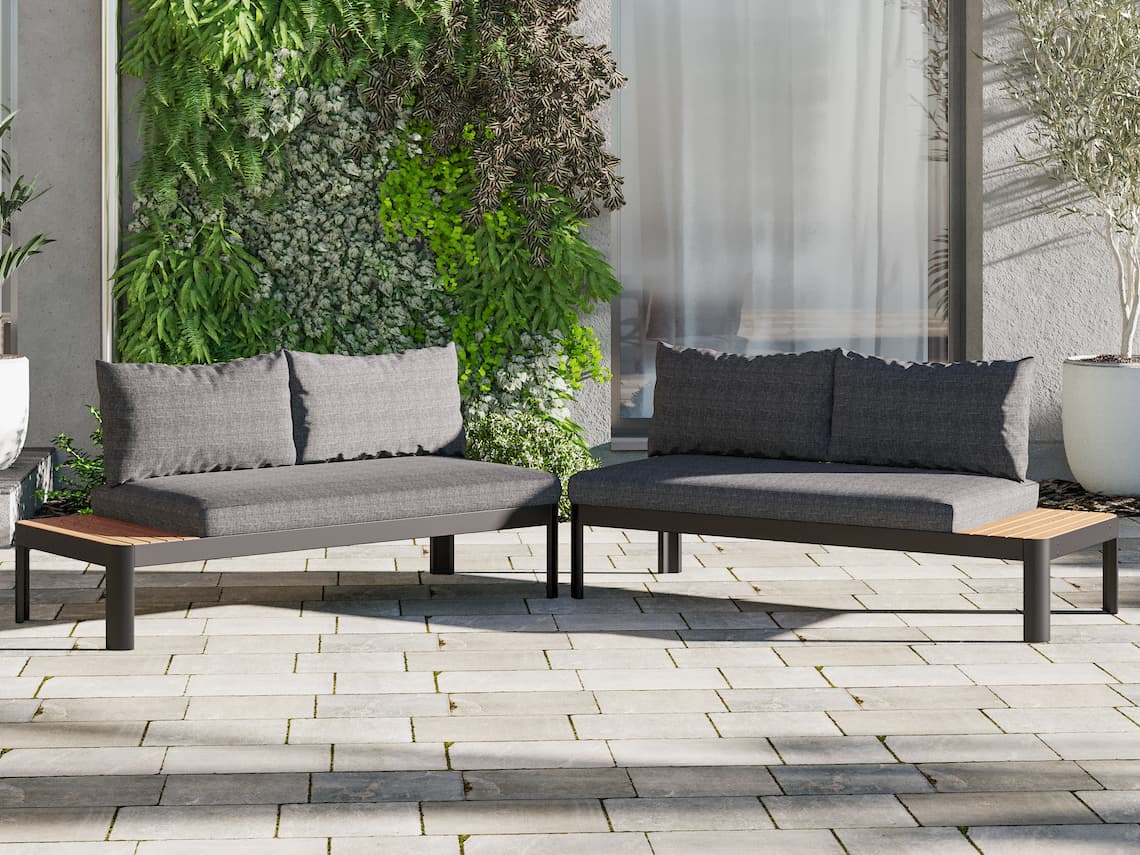 International Home Miami Amazonia Teak Patio Lounge Set