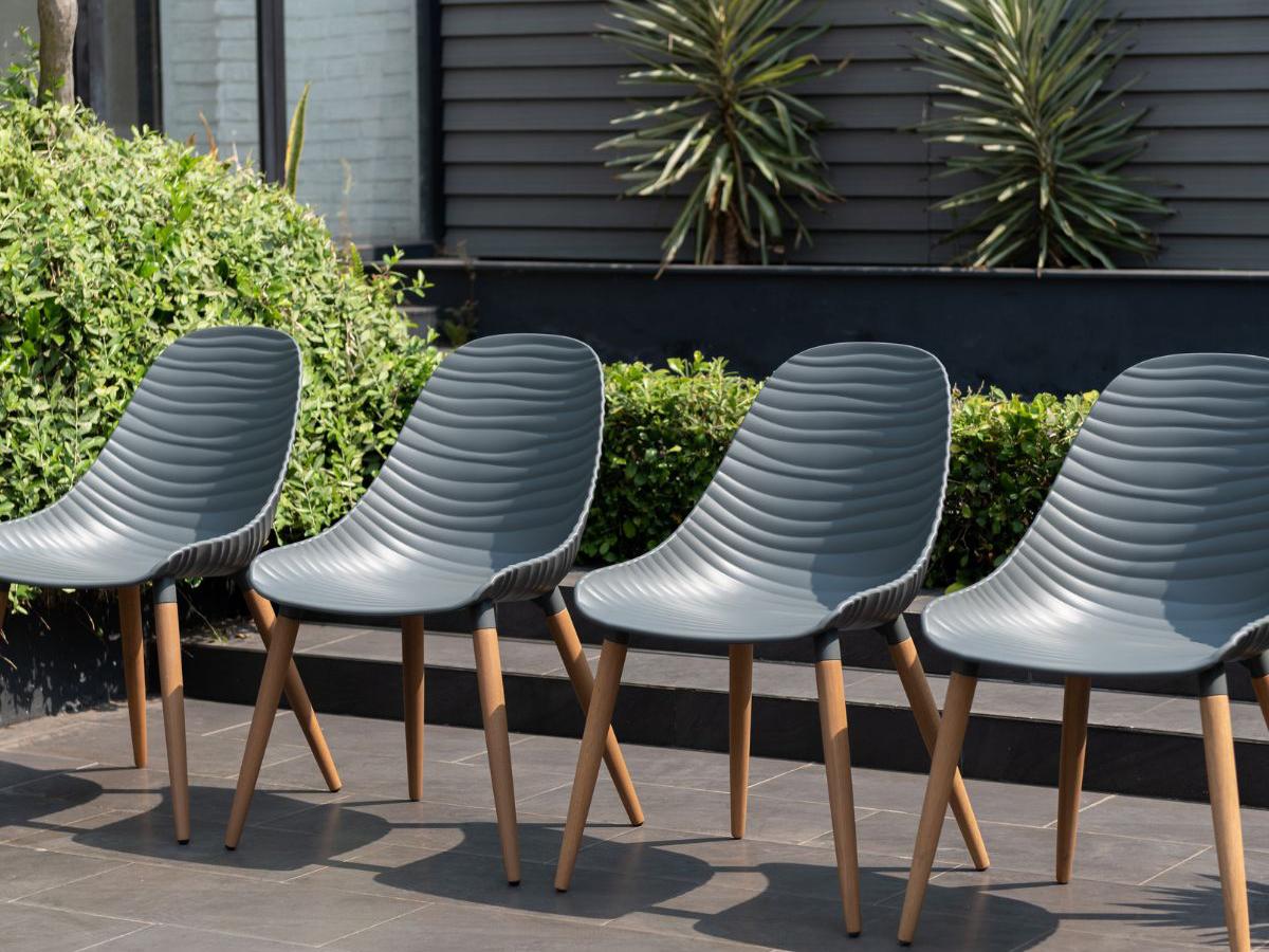 International Home Miami Amazonia Teak Outdoor Dining Set