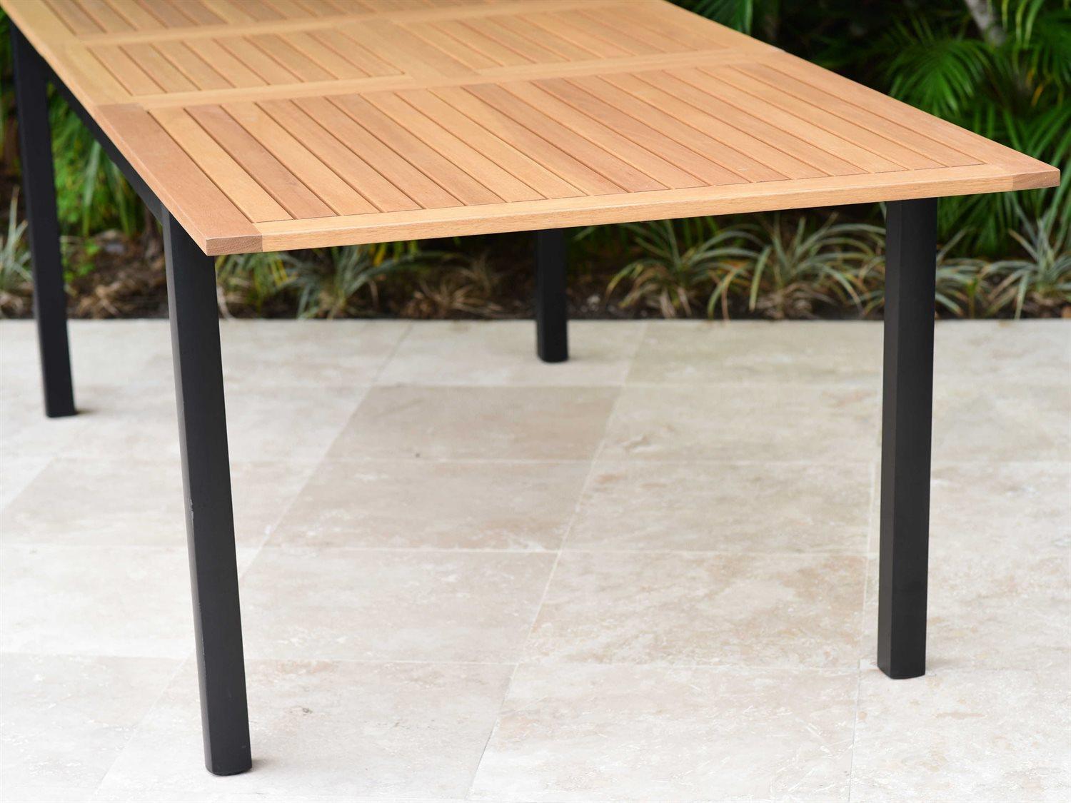 International Home Miami Amazonia Maria 4 Piece Extendable Rectangular Wood Outdoor Dining Set