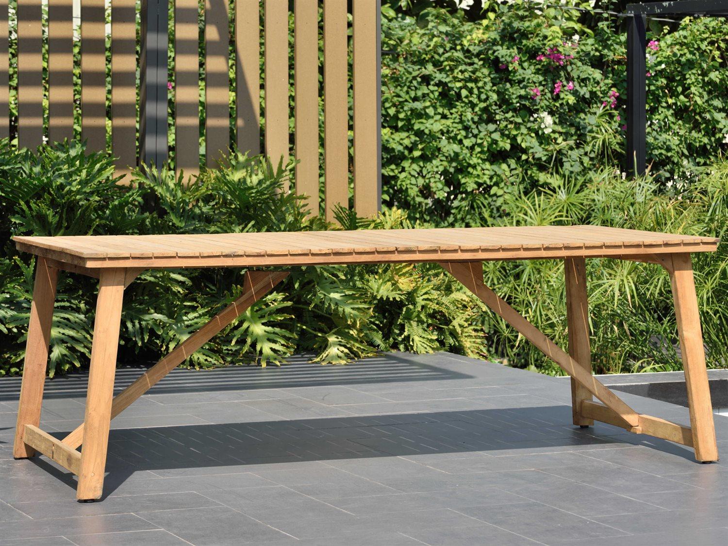 International Home Miami Amazonia Klaire 9 Piece Rectangular Wood Outdoor Patio Dining Set