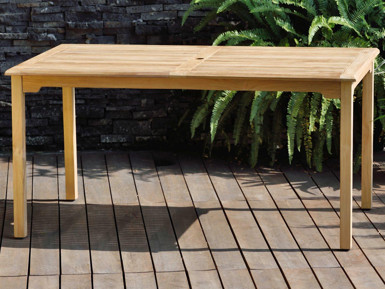 International Home Miami Amazonia Fontana 5 Piece Rectangular Wood Outdoor Patio Dining Set