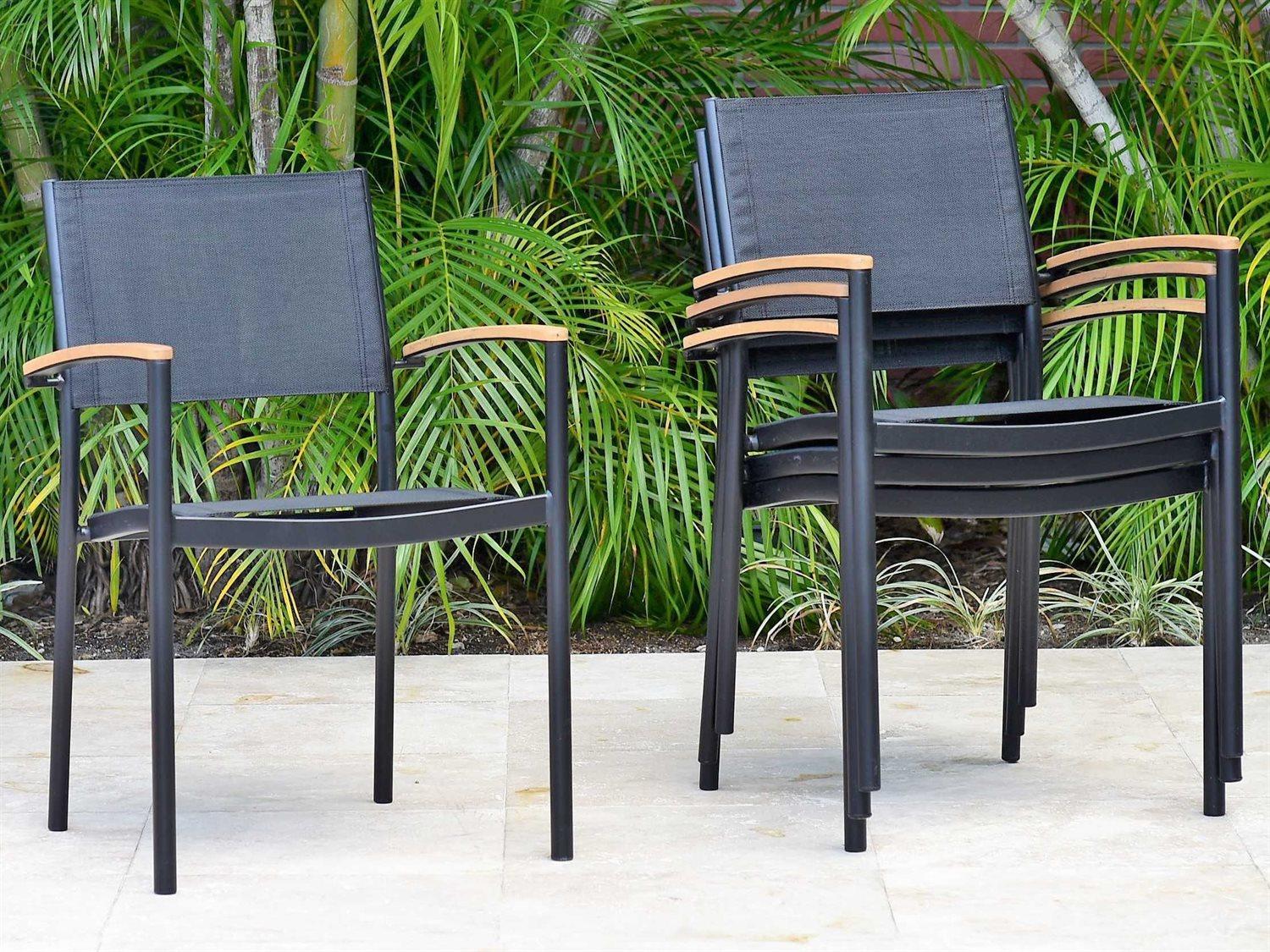 International Home Miami Amazonia Fontana 5 Piece Rectangular Wood Outdoor Patio Dining Set