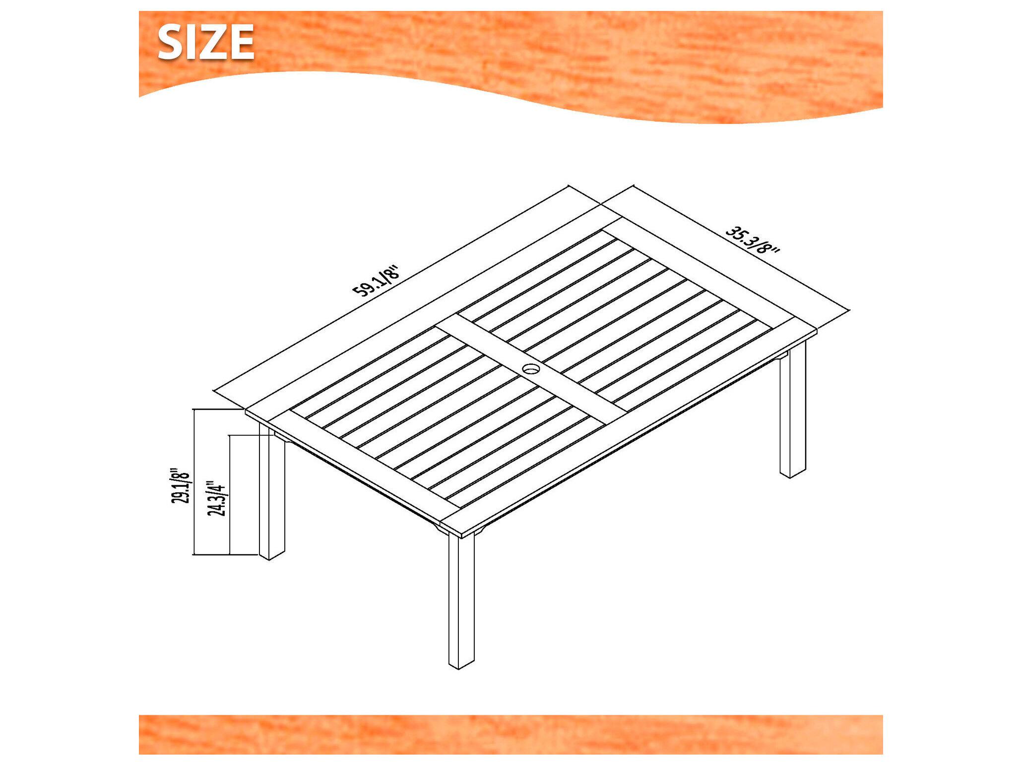 International Home Miami Amazonia Zandvoort Eucalyptus 5 Piece Outdoor Rectangular dining set with Grey Plastic chairs