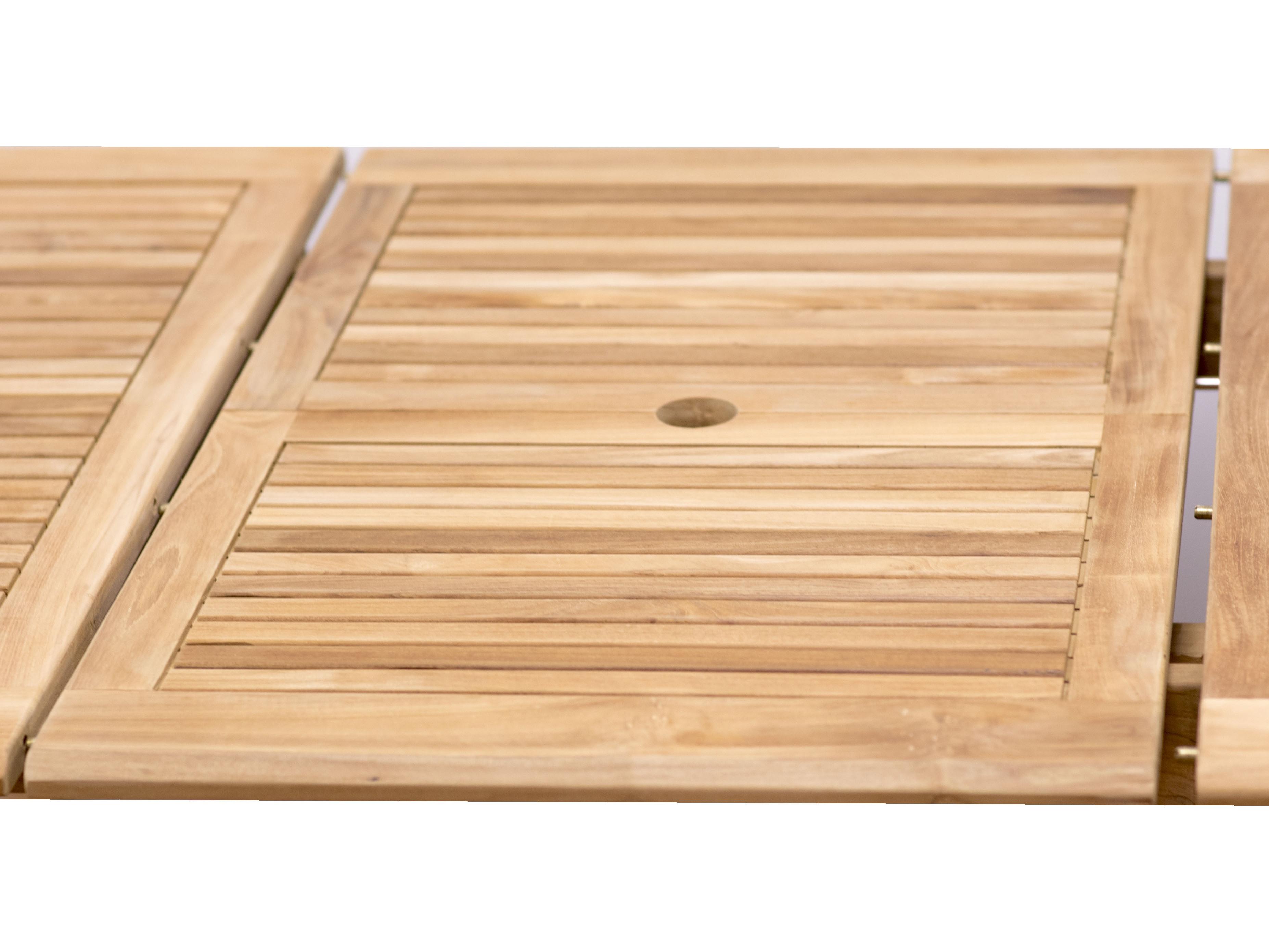 International Home Miami Amazonia Senna Teak 9 Piece Outdoor Oval Extendable dining set with Grey chairs