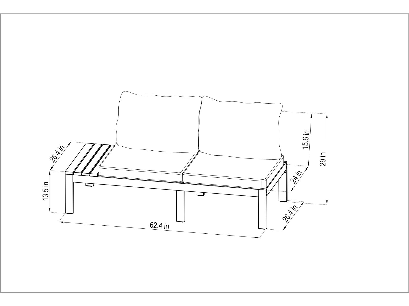 International Home Miami Amazonia Teak Finish Montecarlo 3-Piece Deep Seat Conversation Set With Cushions