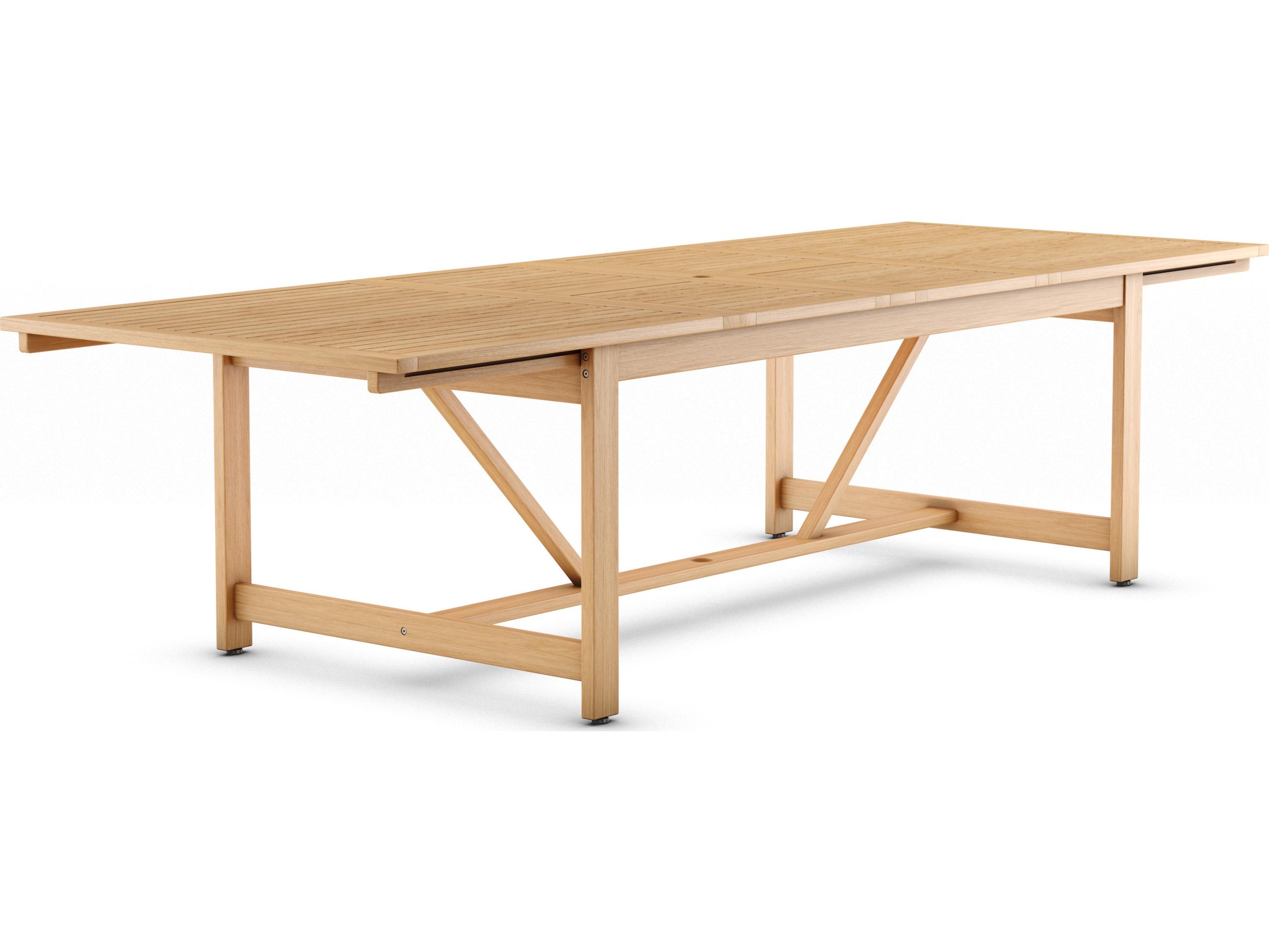 International Home Miami Amazonia Interlagos Teak Finish 13 Piece Outdoor Rectangular Extendable dining set with Grey Plastic chairs