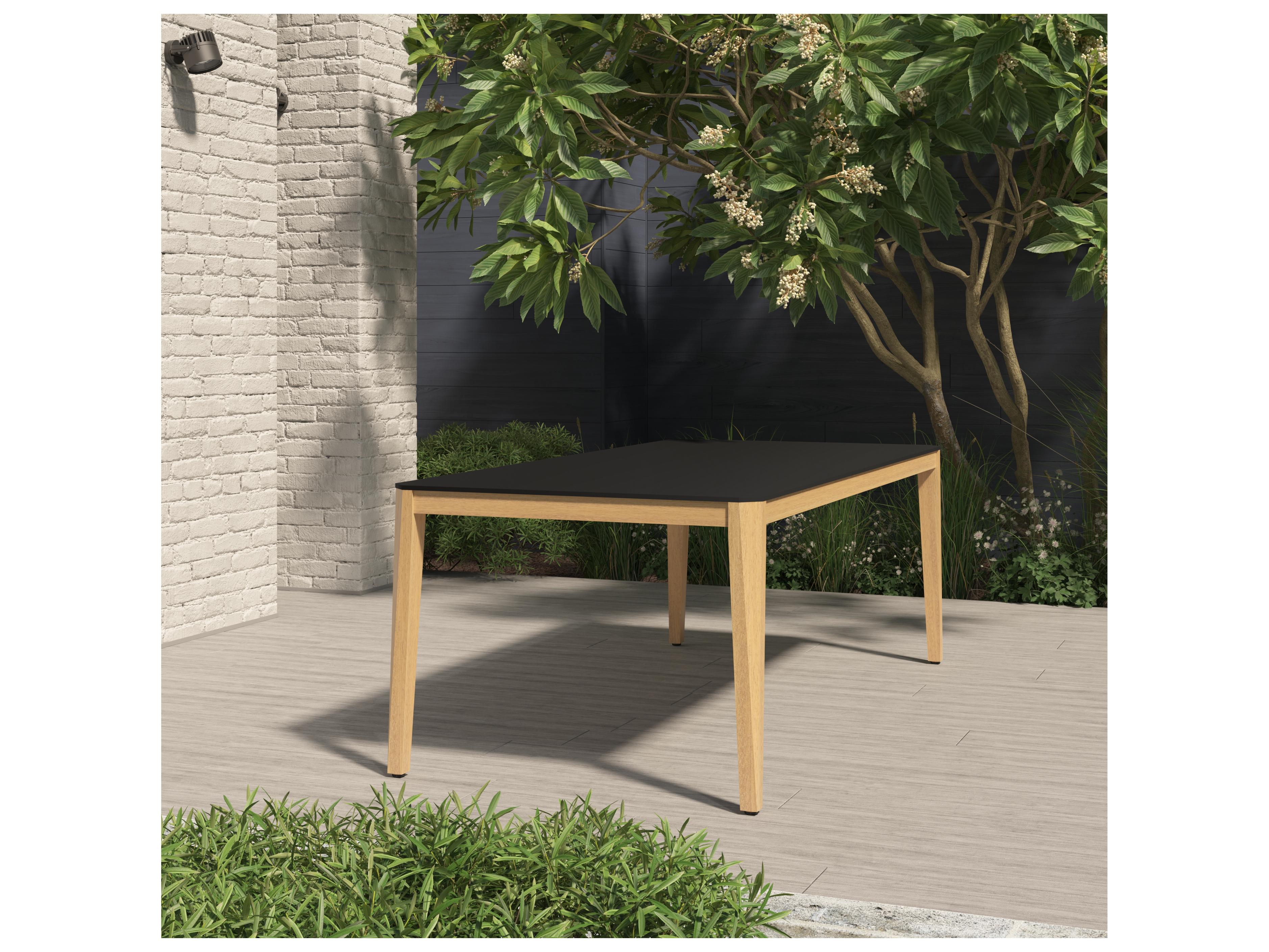 International Home Miami Amazonia Silverstone 215 inch Black 7 Person Outdoor Rectangular dining set