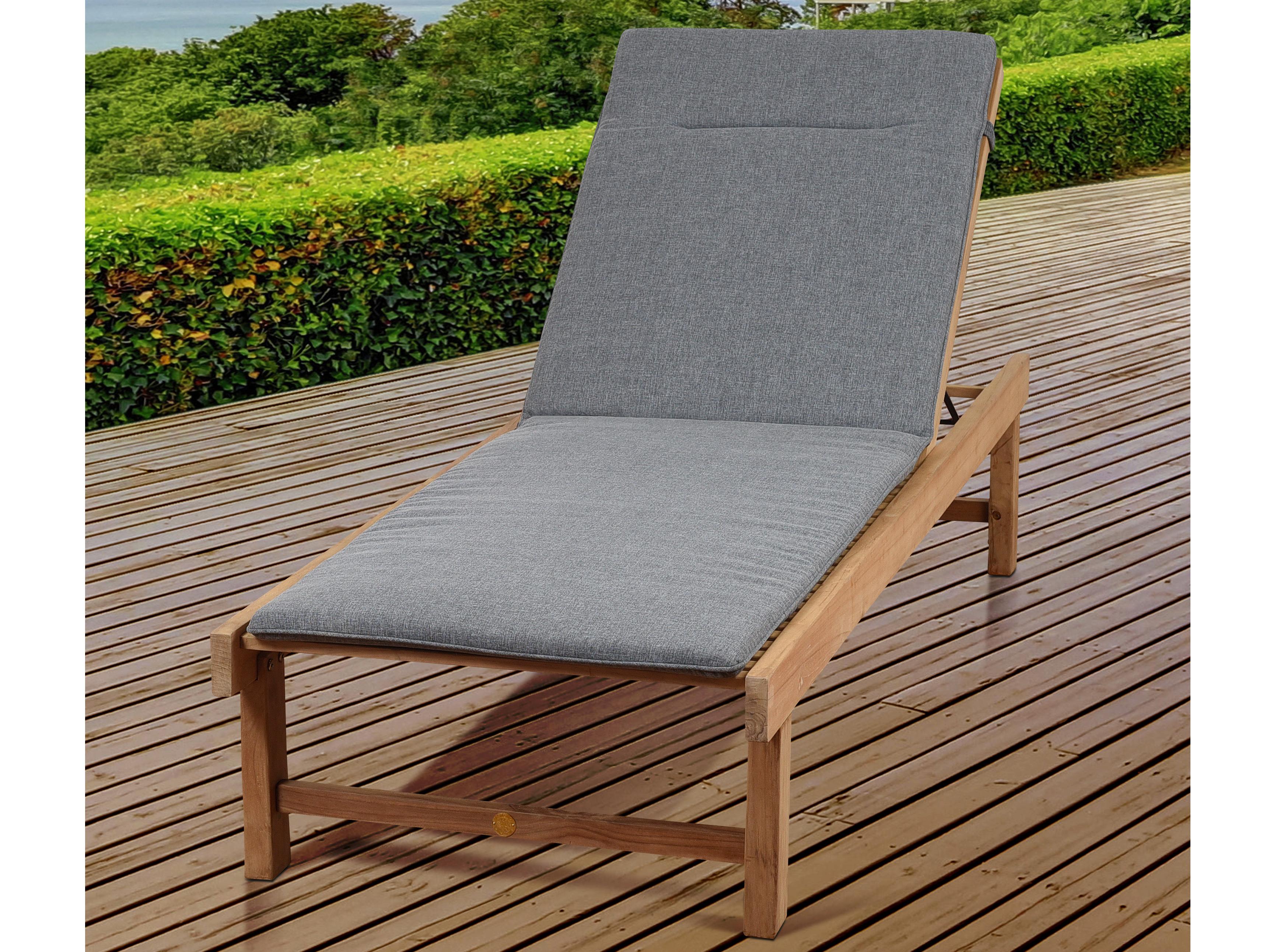 International Home Miami Amazonia Maasdam 2 Piece Teak Lounger Set