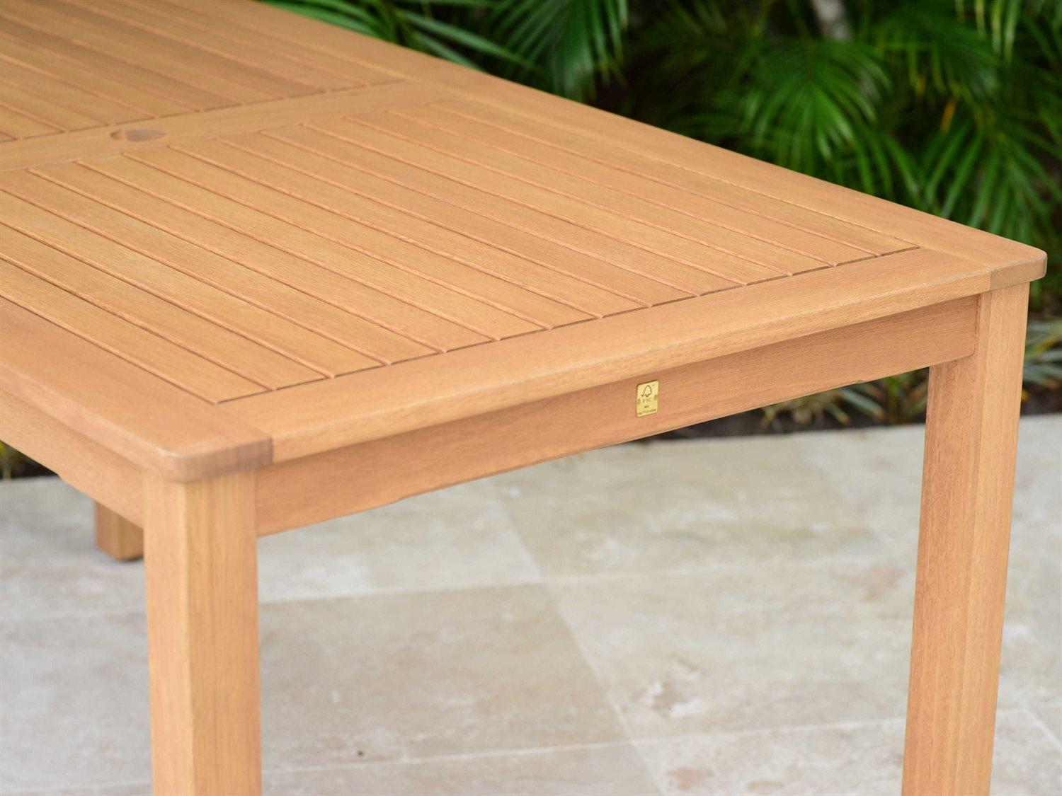 International Home Miami Amazonia Oosterdam 5 Piece Rectangular Wood Outdoor Dining Set