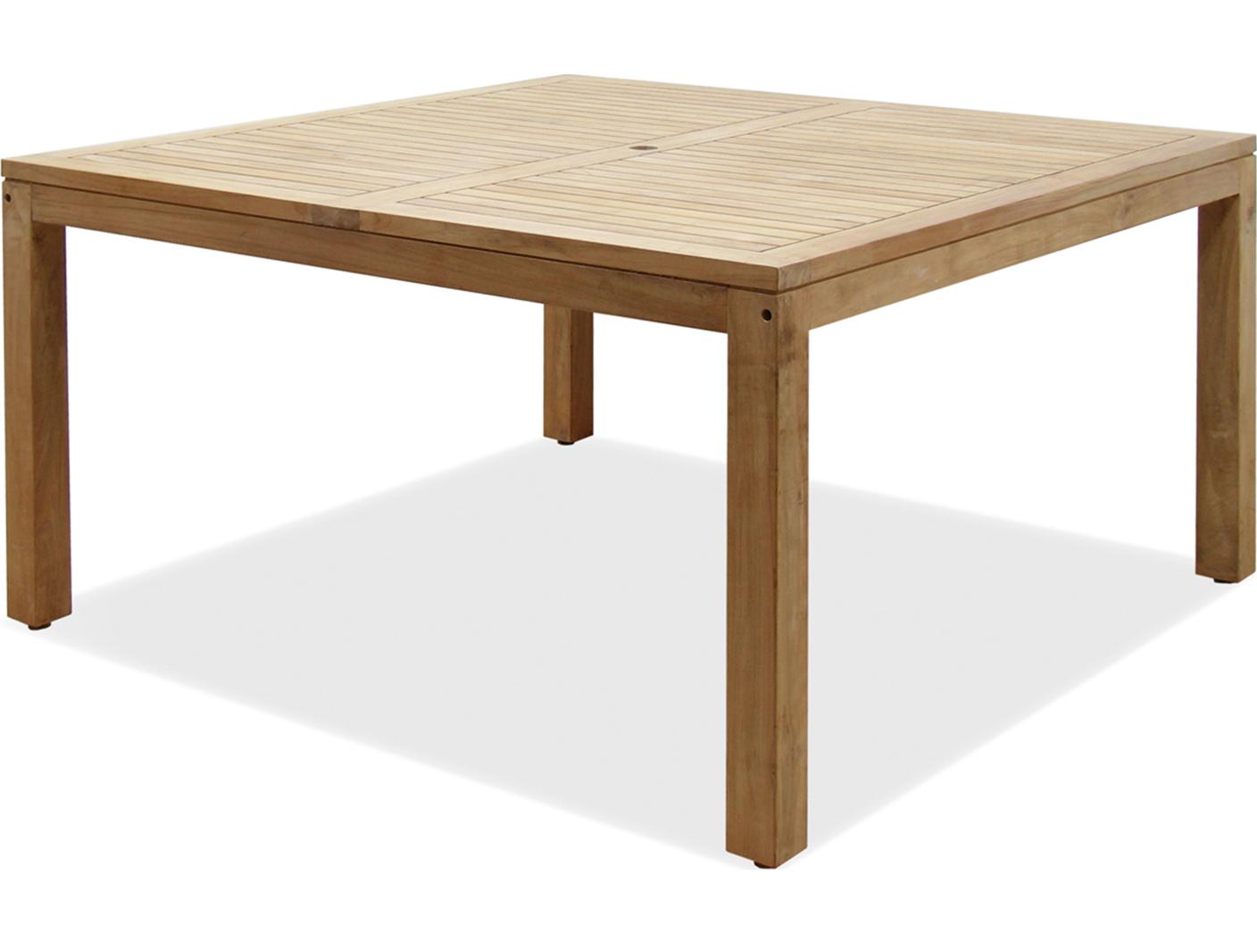 International Home Miami Amazonia Noordam 9 Piece Teak Square Outdoor Dining Set