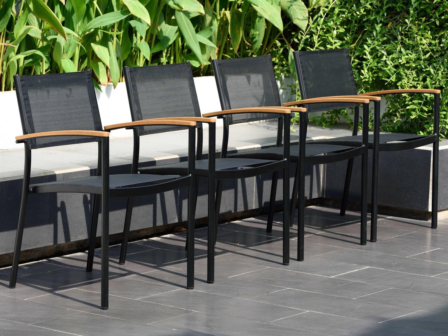 International Home Miami Amazonia Fontana 4 Piece Sling Patio Bar Stool Set