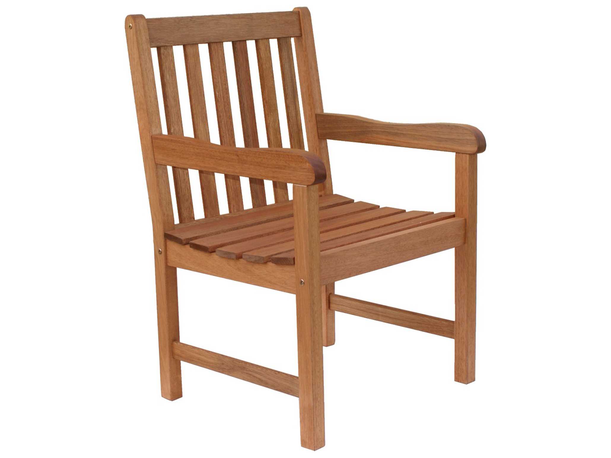 International Home Miami Amazonia Eucalyptus Bristol 7 Piece Eucalyptus Rectangular Outdoor Patio Dining Set