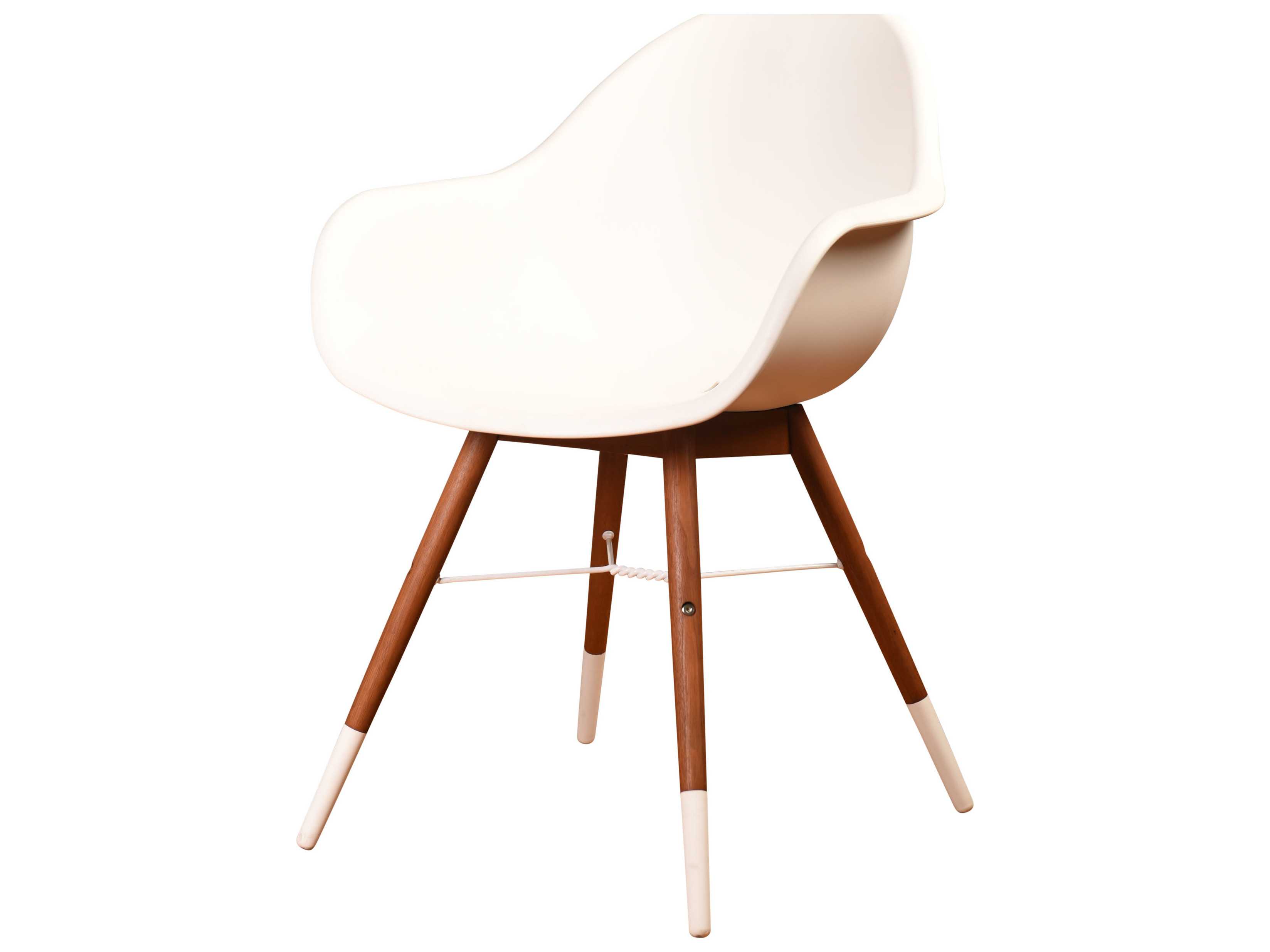 International Home Miami Amazonia Charlotte 7 Piece Eucalyptus Rectangular Patio Dining Set White