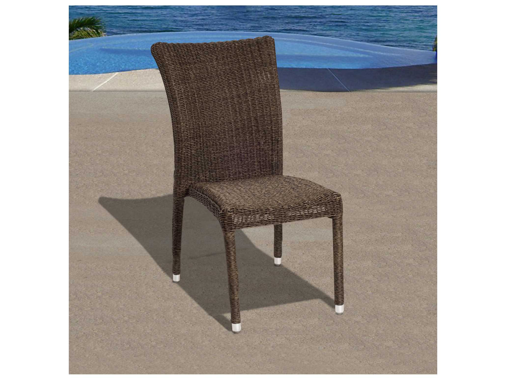 International Home Miami Amazonia Abaco 7 Piece Eucalyptus Rectangular Outdoor Patio Dining Set