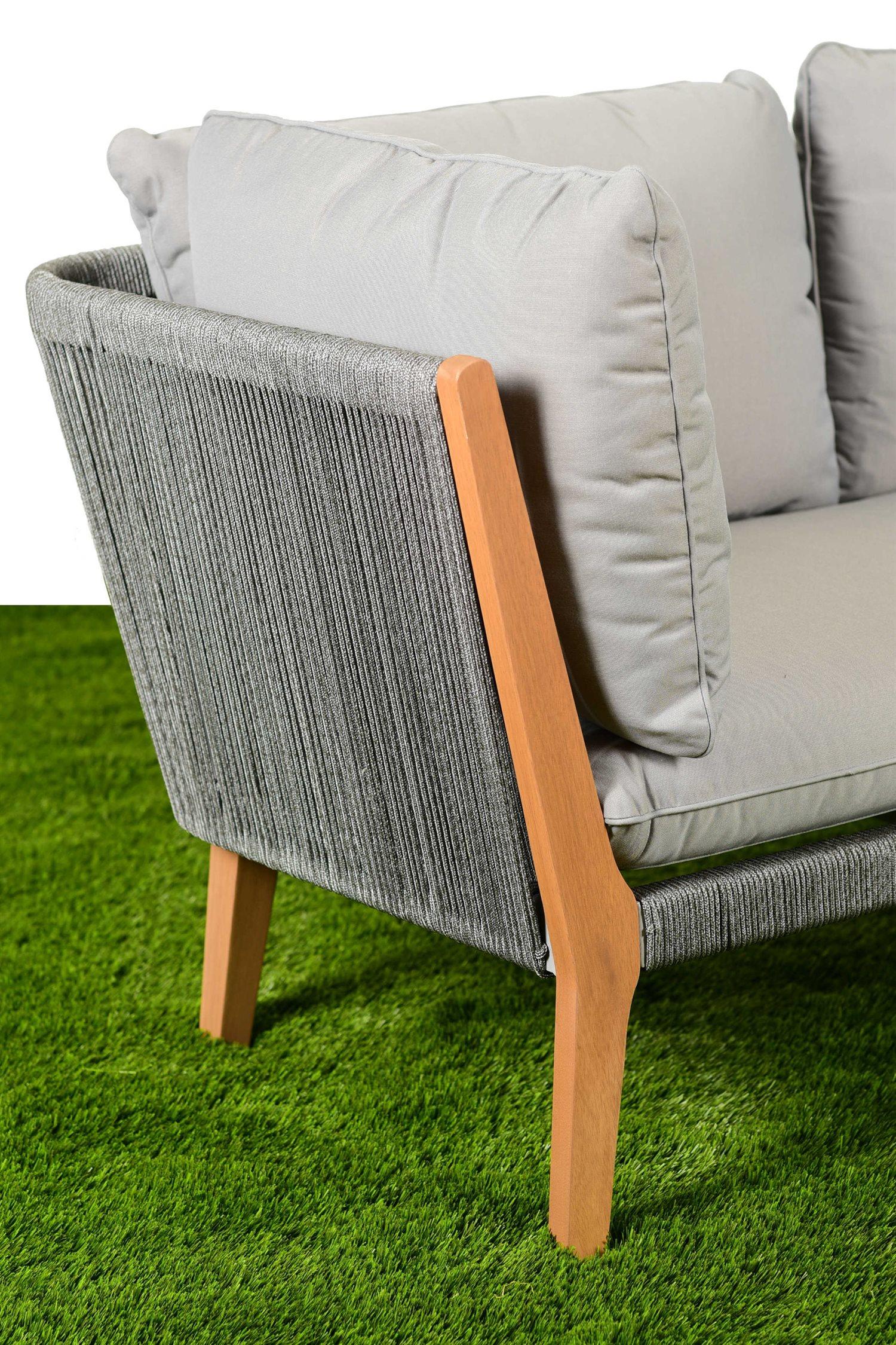 International Home Miami Amazonia Malmo 8 Piece Wood Patio Lounge Set