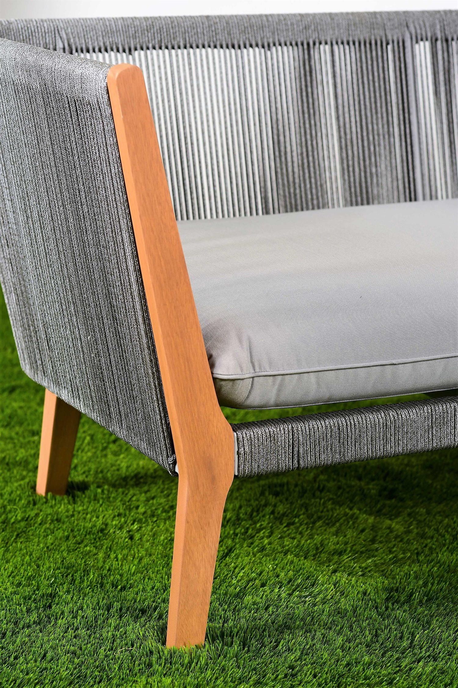 International Home Miami Amazonia Malmo 8 Piece Wood Patio Lounge Set