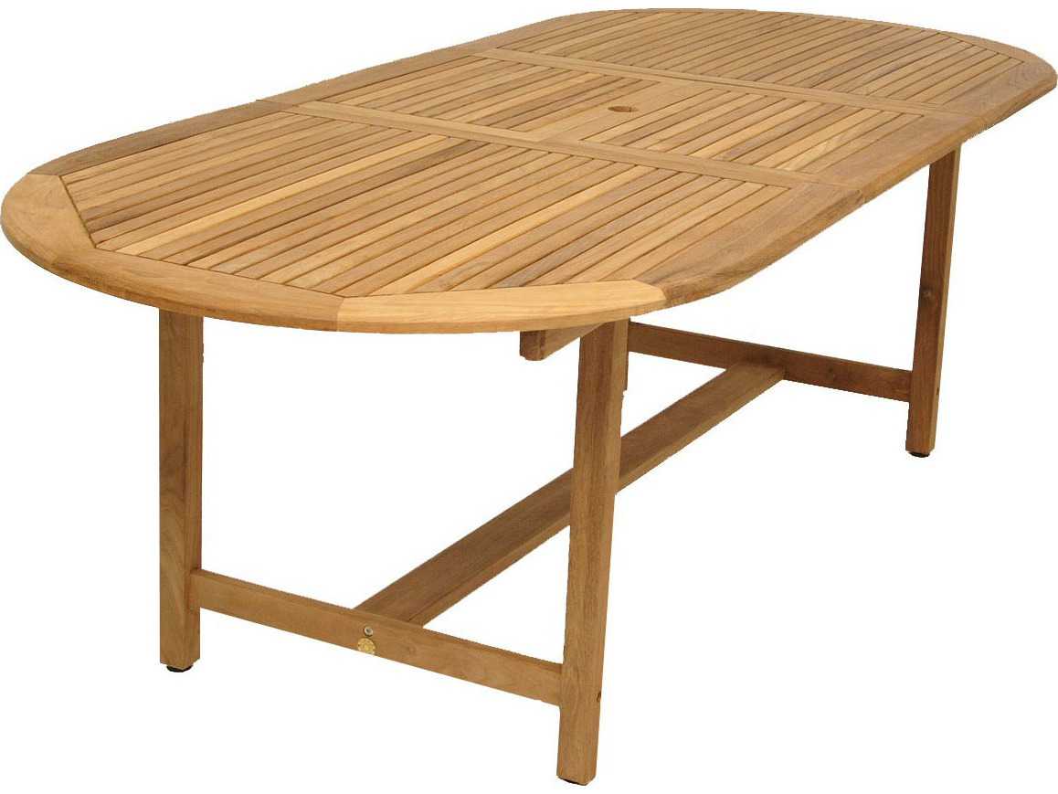 International Home Miami Amazonia Teak Oval 11 Piece Extendable Bergen Outdoor Patio Dining Set