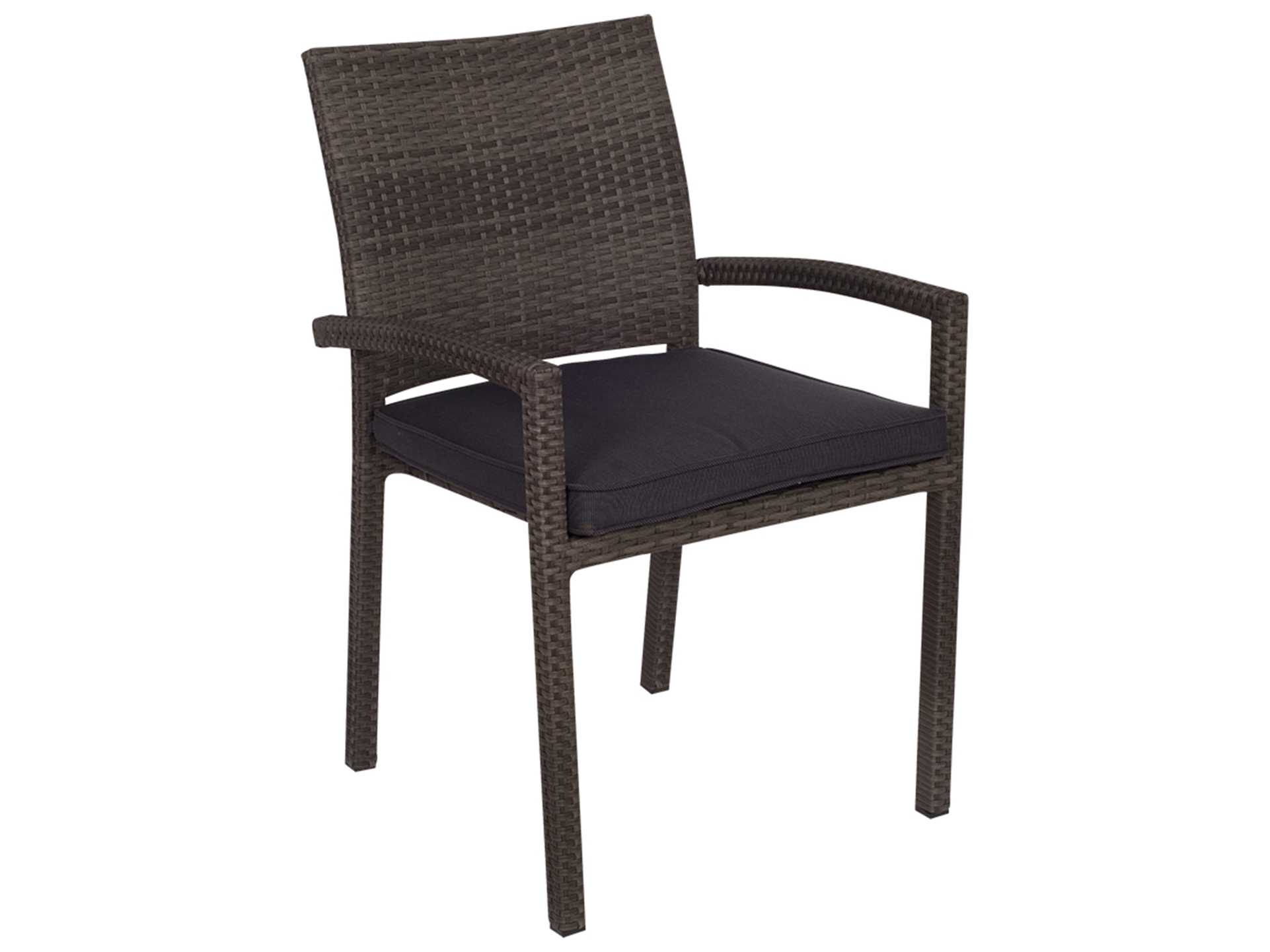 International Home Miami Amazonia Teak/Wicker City Villa 11 Piece Double-Extendable Oval Outdoor Patio Dining Set with Grey Cushions